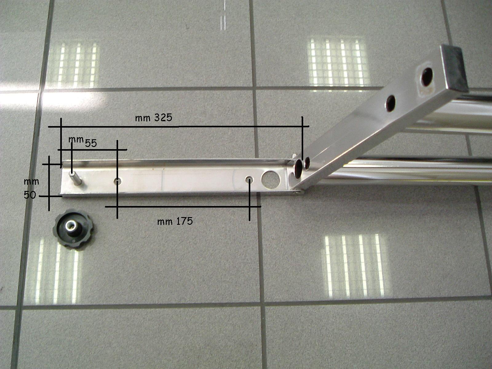 Osculati Sportboot Geräteträger, klappbar aus Edelstahl