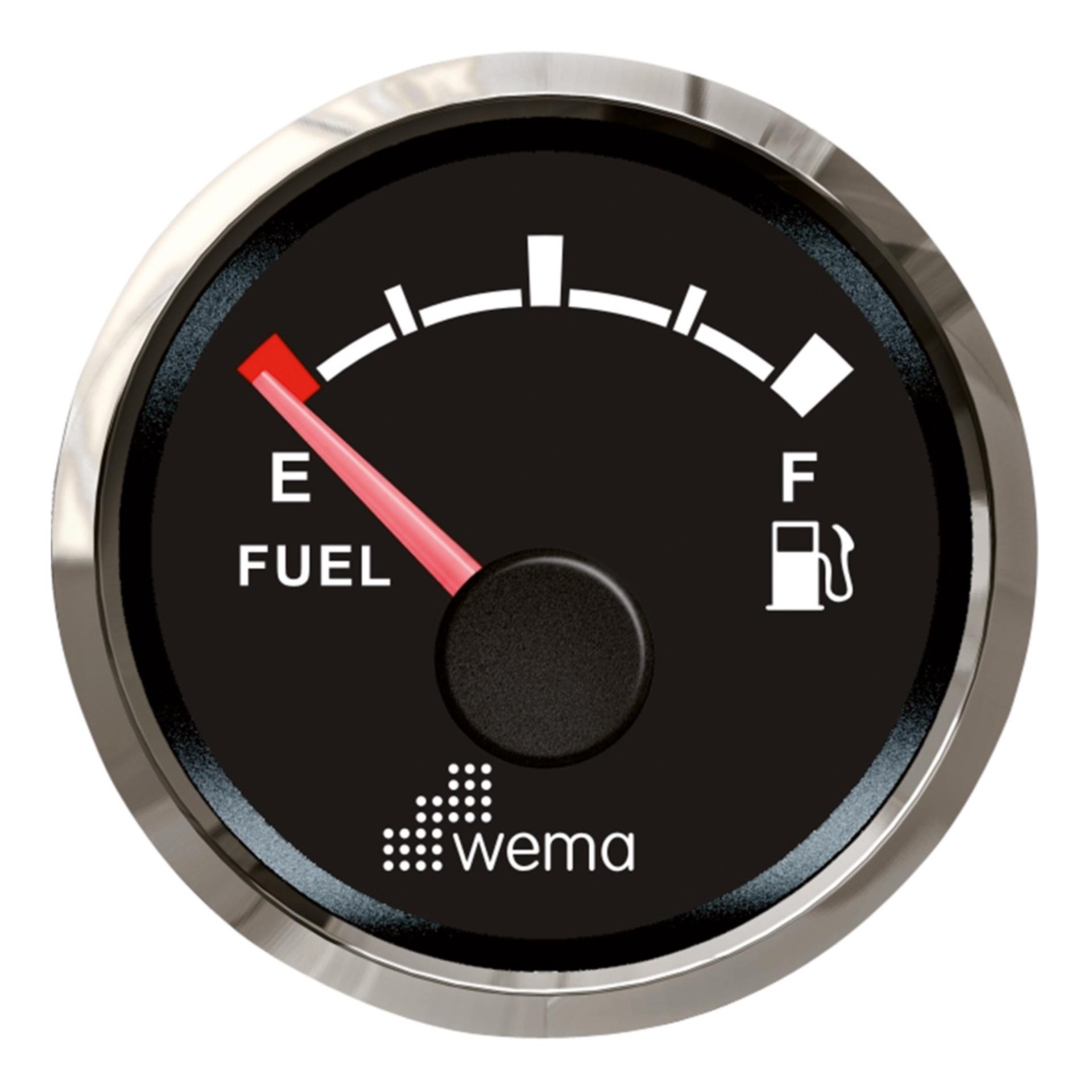 Wema Tankanzeige NMEA2000 Treibstoff 12 V, schwarz 