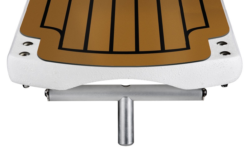 Osculati Gangway Polyurethan 2200 mit braunen EVA Belag, 2,2 Meter 