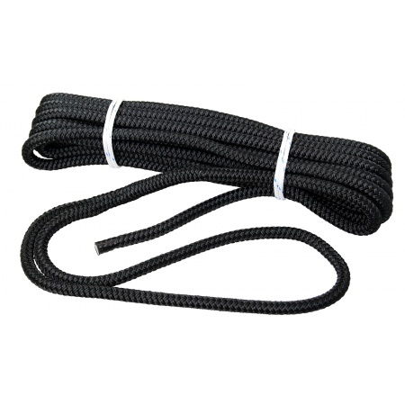 Gleistein Dockline schwarz 12 mmØ x 6 Meter (einseitiges Auge 30 cm)