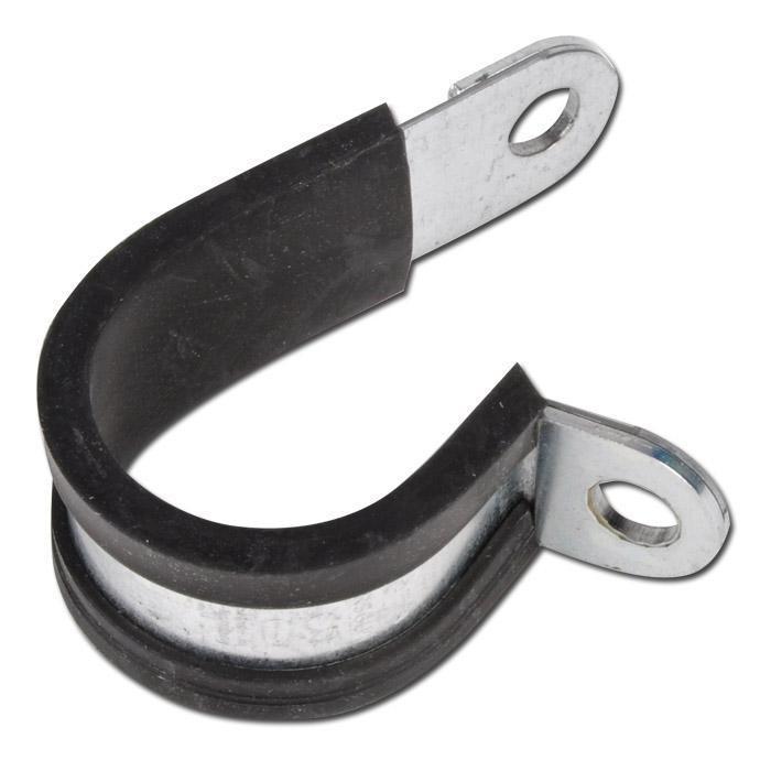 Osculati Edelstahlschellen mit Gummischutz, innen 20 mm, 2er-Set