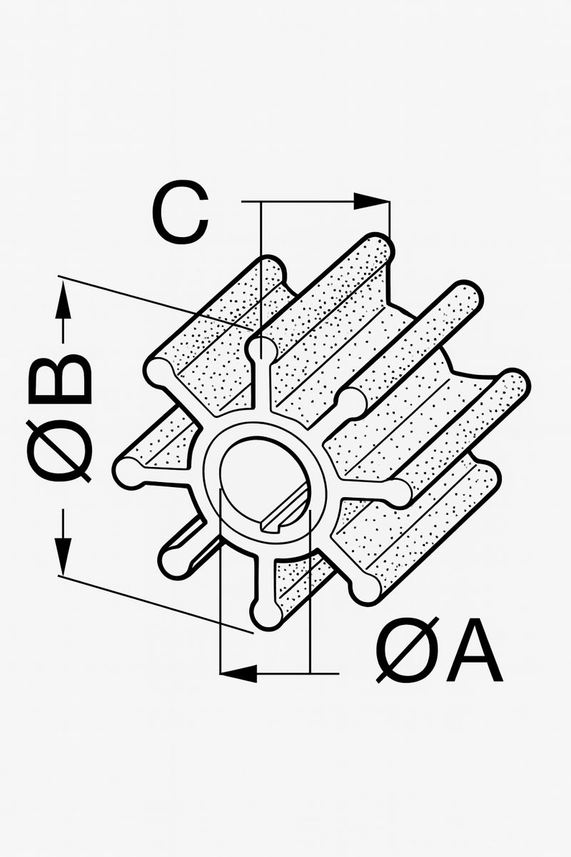 Osculati Impeller für Mercury / Mariner 40 - 60 PS