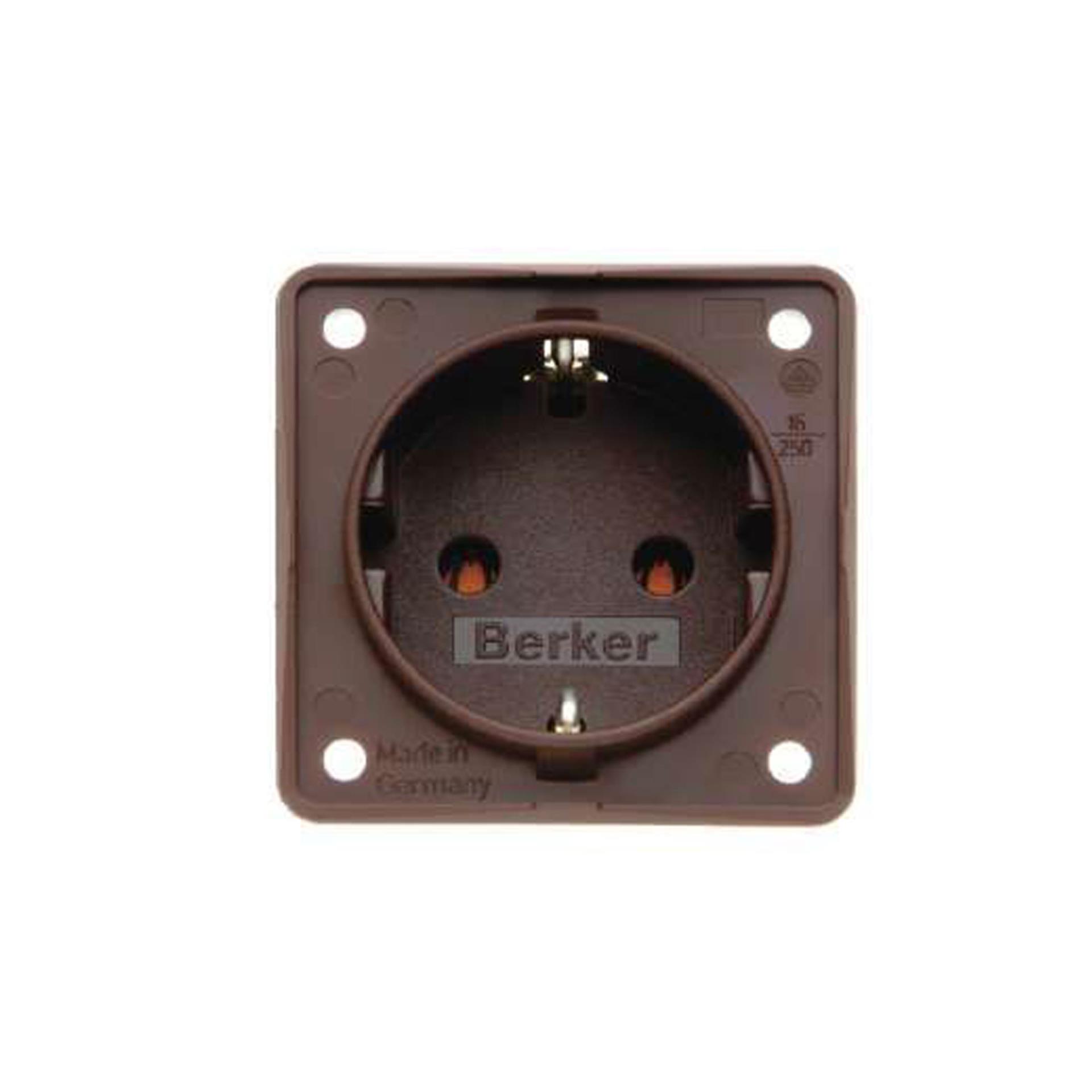 Berker 230 V Steckdose, braun