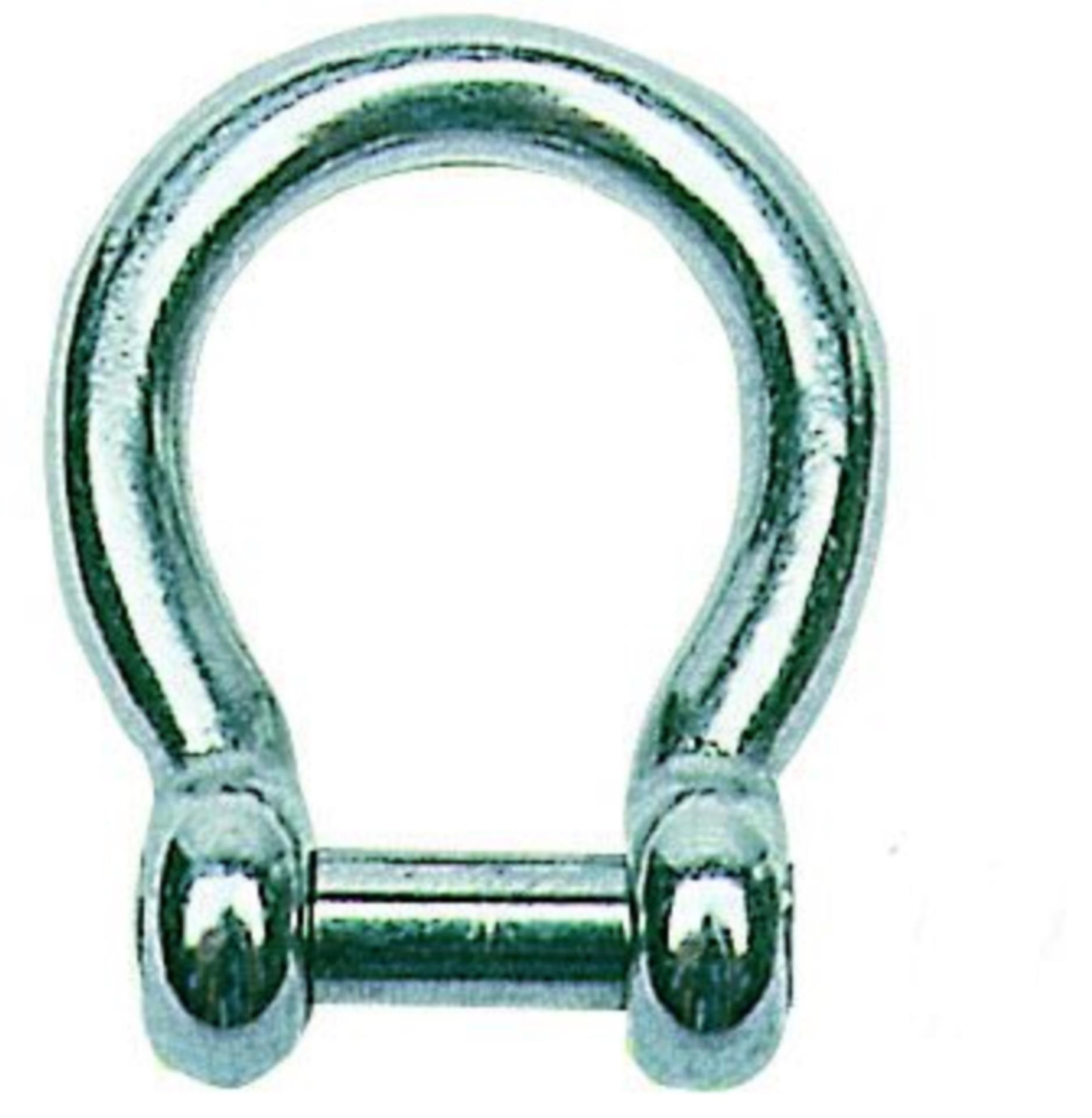 Ankerschäkel Edelstahl geschweift, 10 mmØ