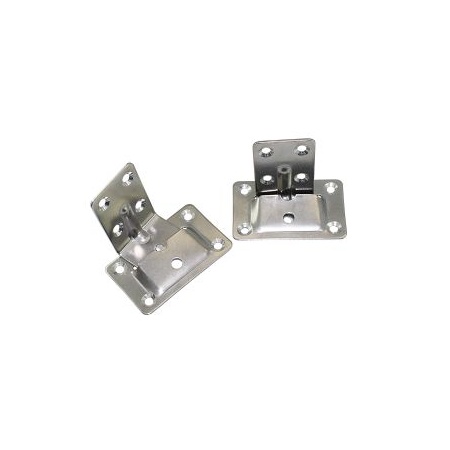 Osculati Tischhalter, Edelstahl (bestehend aus 2 x Winkel, 2 x Bleche)