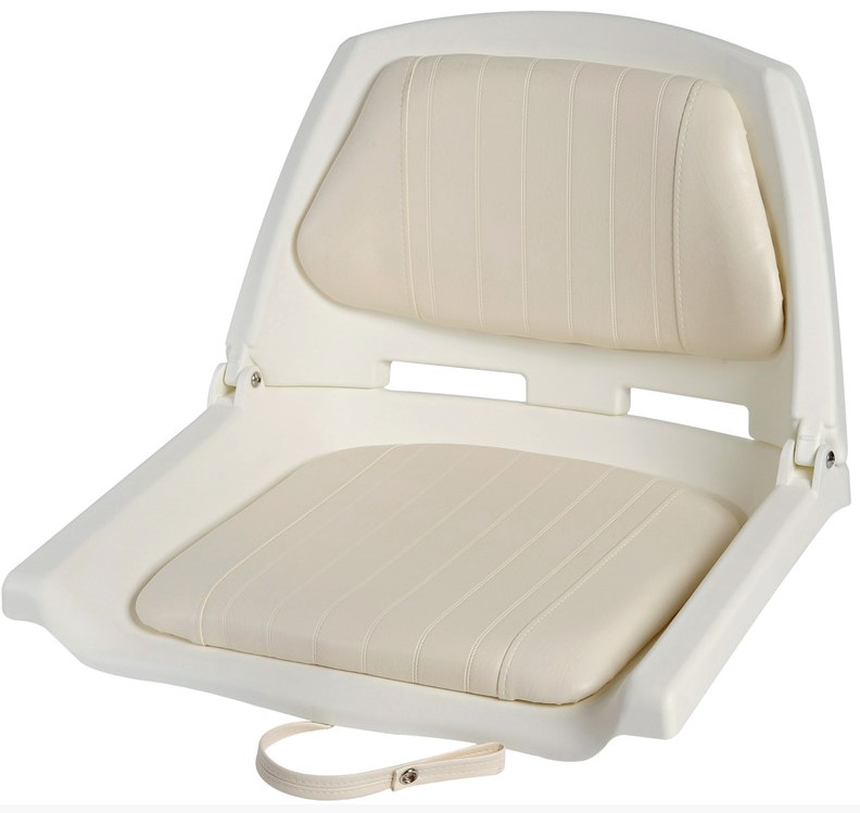 Osculati Klappsitz mit klappbarer Rückenlehne (weiss / weiss), 500 x 430 mm