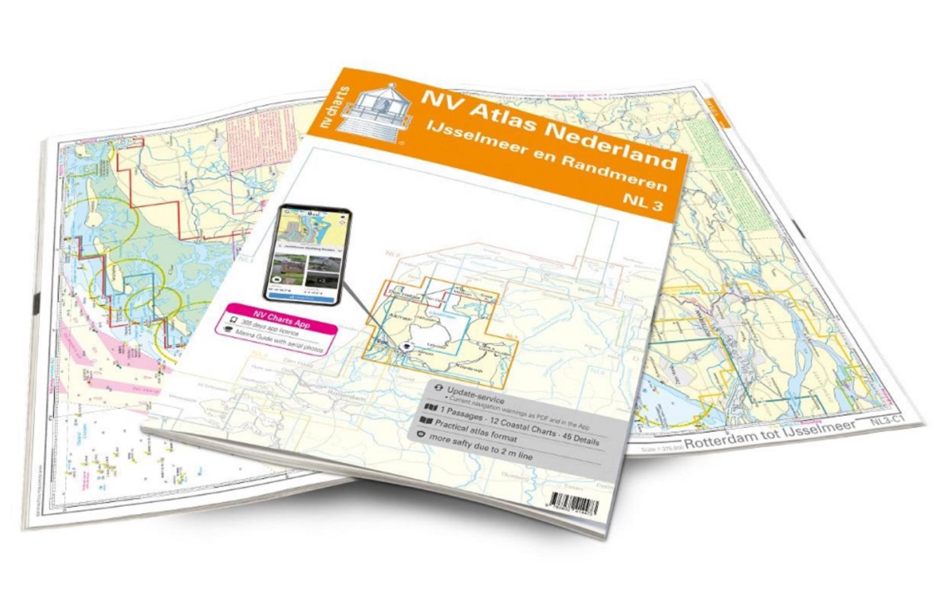 Nautischer Verlag NV Atlas Nederland NL3 - IJsselmeer, Markermeer en Randmeeren