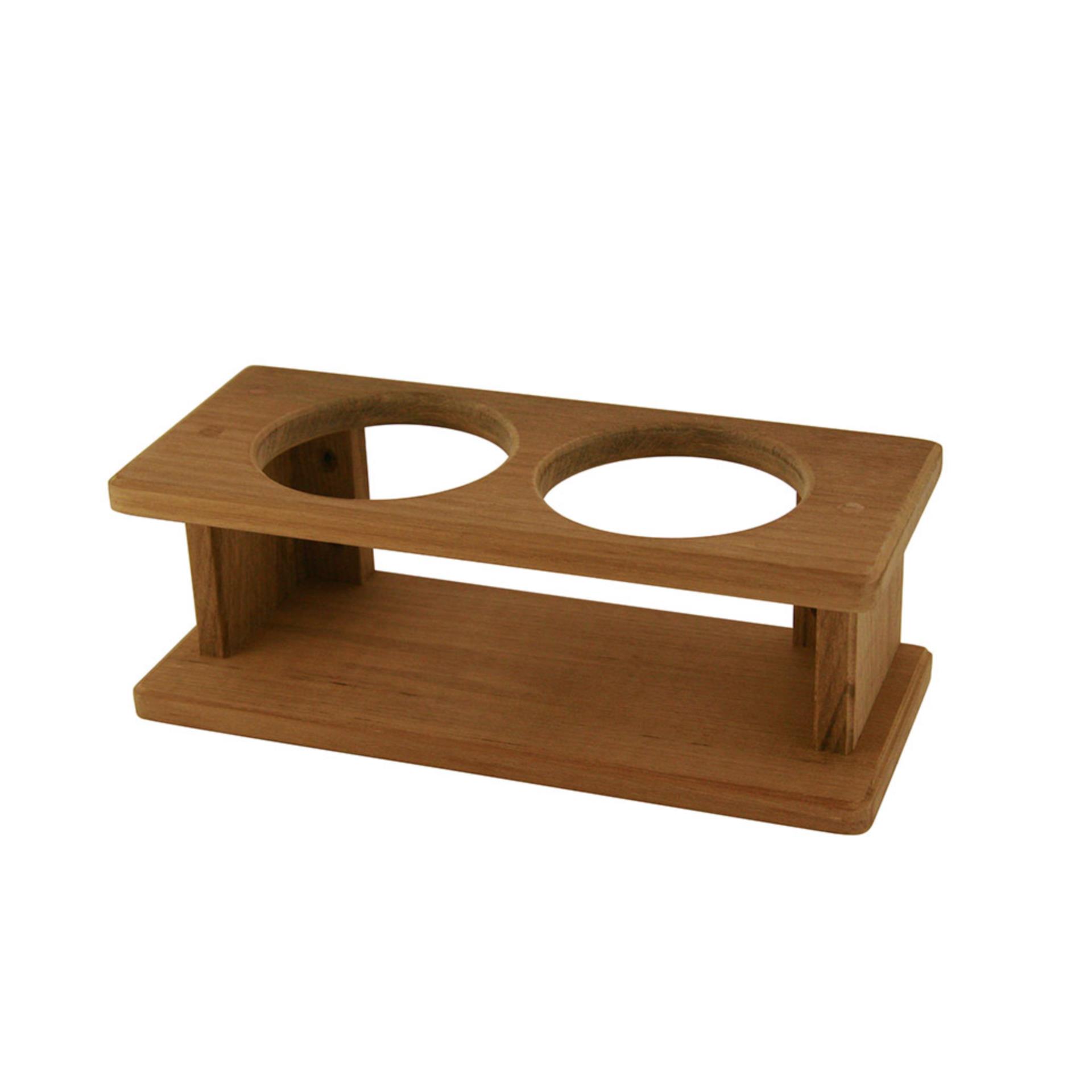ARC Marine Teak Glashalter für 2 Gläser