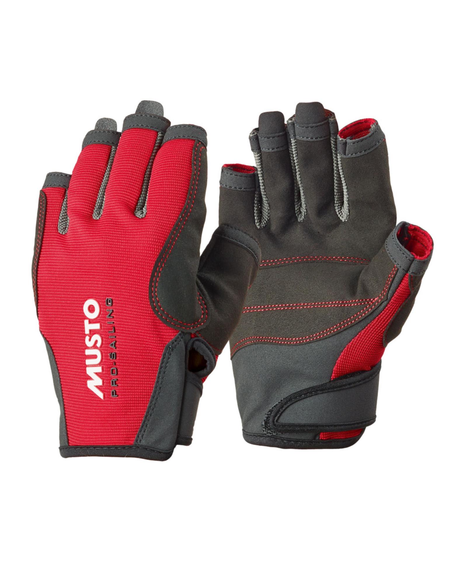 XXL Musto Segelhandschuh rot kurze Finger 