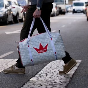 Elvstrom Elvstrøm Segeltasche grau Klein 50 x 25 cm