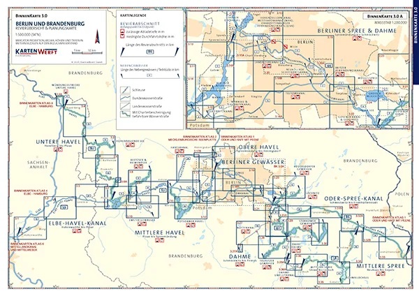 Kartenwerft Binnen Atlas 3, Berlin und Brandenburg
