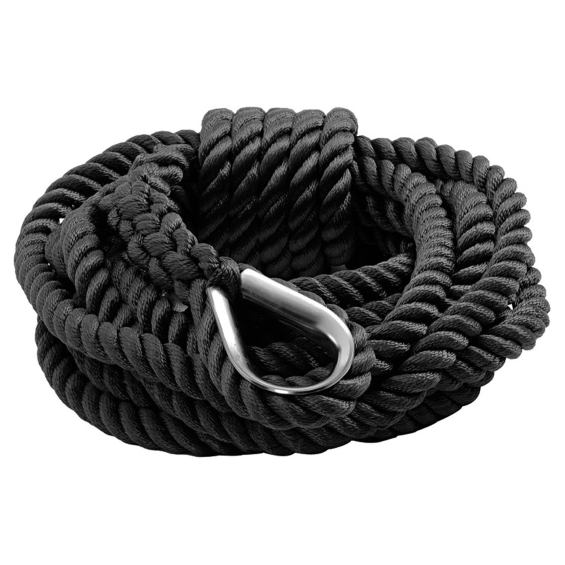 Osculati Festmacher verbleit mit Edelstahl Kausche schwarz, 20 mmØ x 12 Meter Osculati Festmacher verbleit mit Edelstahl Kausche schwarz, 20 mmØ x 12 Meter