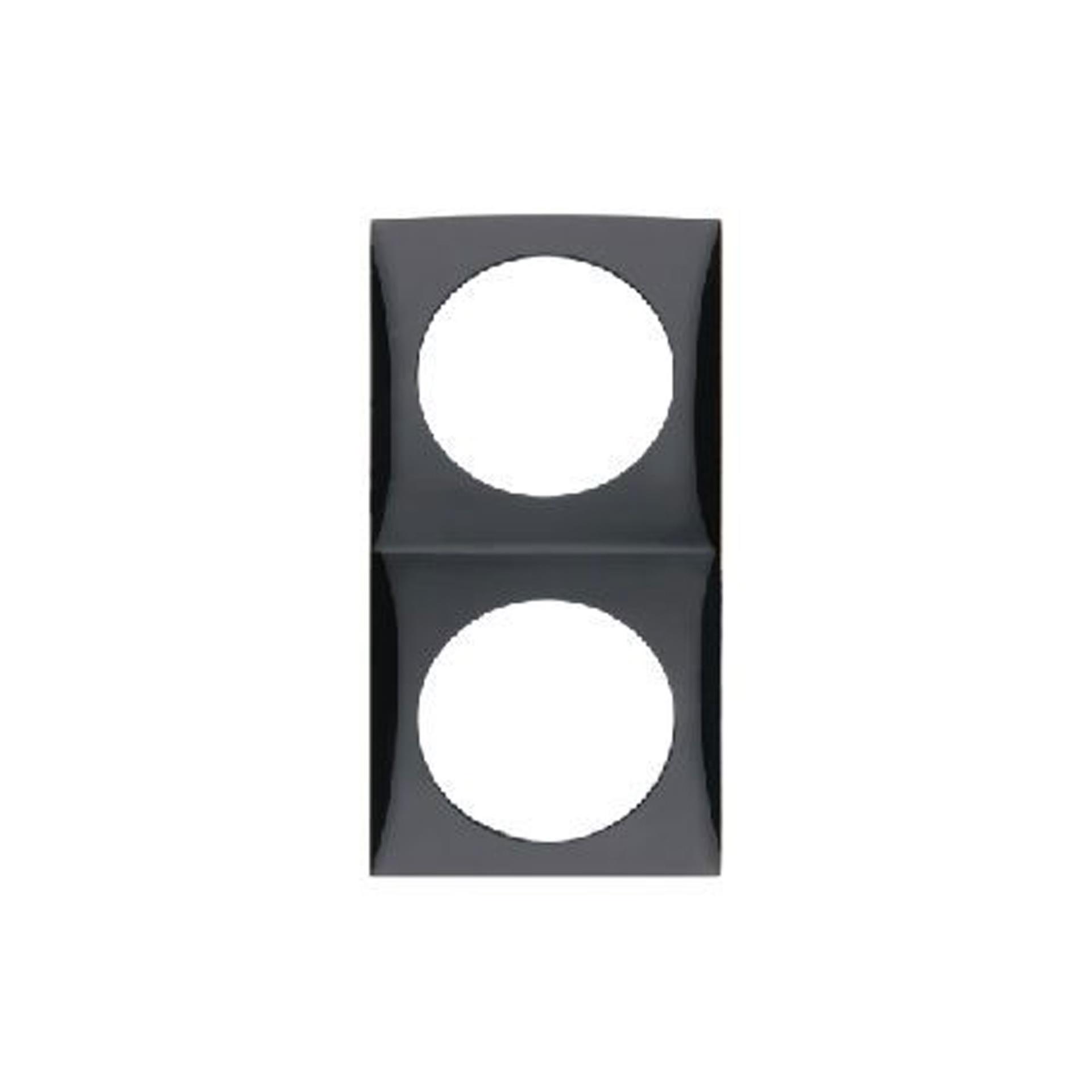 Berker Integro Flow Abdeckrahmen doppel, schwarz