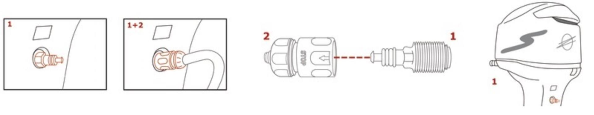 Osculati Motorflusher für Mercury, Yamaha und andere Osculati Motorflusher für Mercury, Yamaha und andere