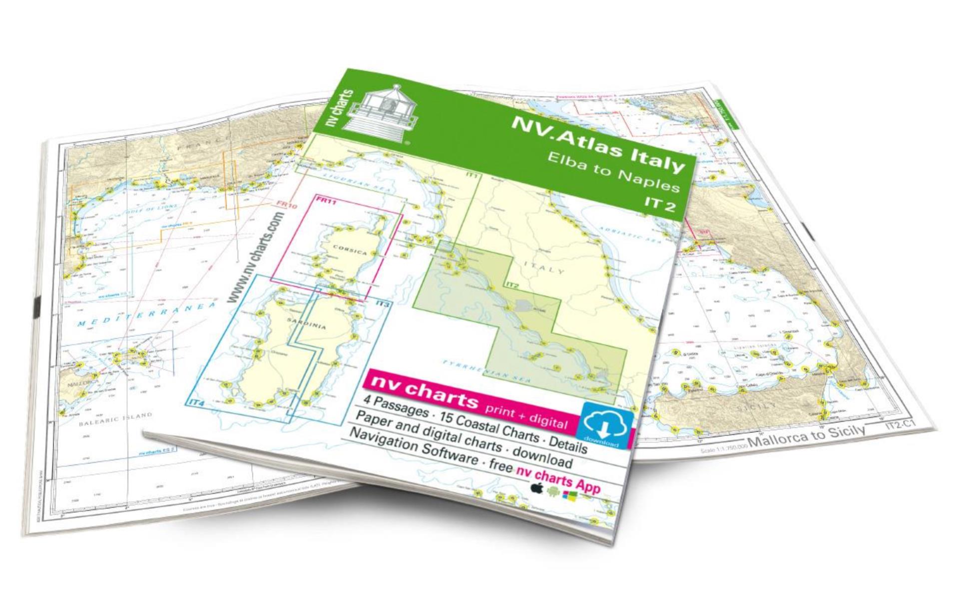 Nautischer Verlag NV Atlas Italy IT2 - Elba to Naples