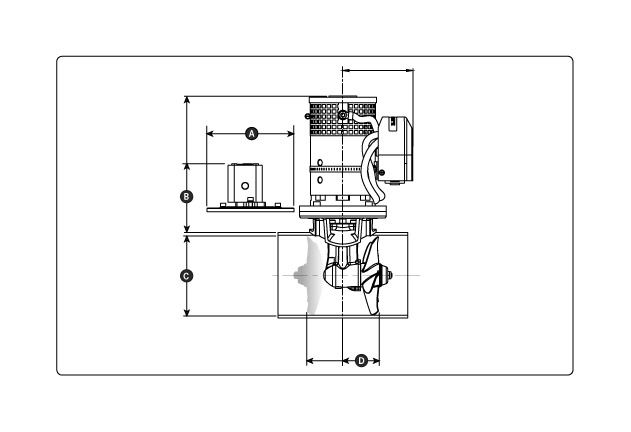 Lewmar Bugstrahlruder Set 140TT / 12 V / 2,0 kW / 37 kgf