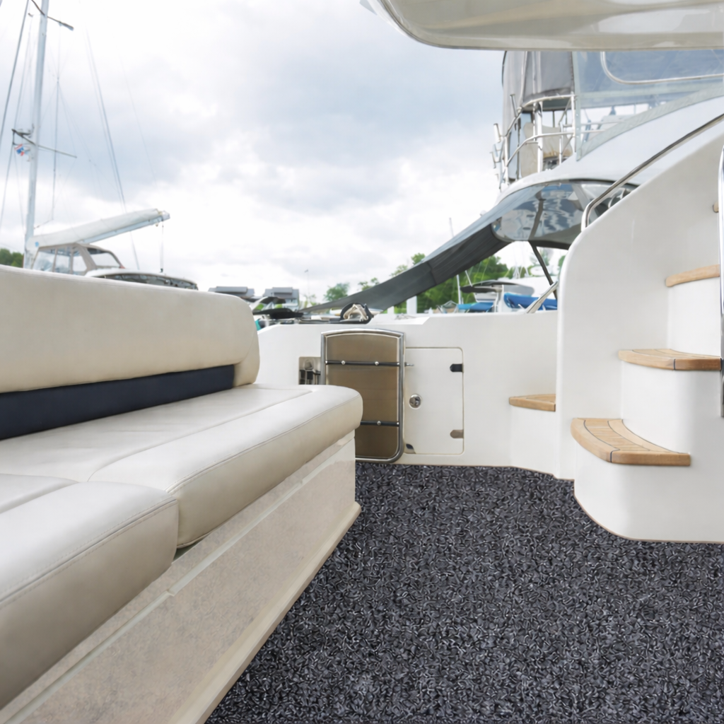 Gisa Tex Bootsteppich Amaree American Spectropil, Anthrazit 0616