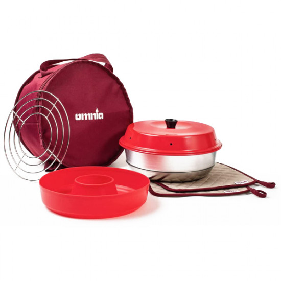 Omnia kit 1 - Miniofen, Silikonform, Rost, 2 Topflappen, Tasche 