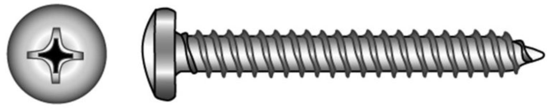 Marinetech 3,5 x 16 mm Blechschraube V4A (12 Stück) DIN 7981 - A4