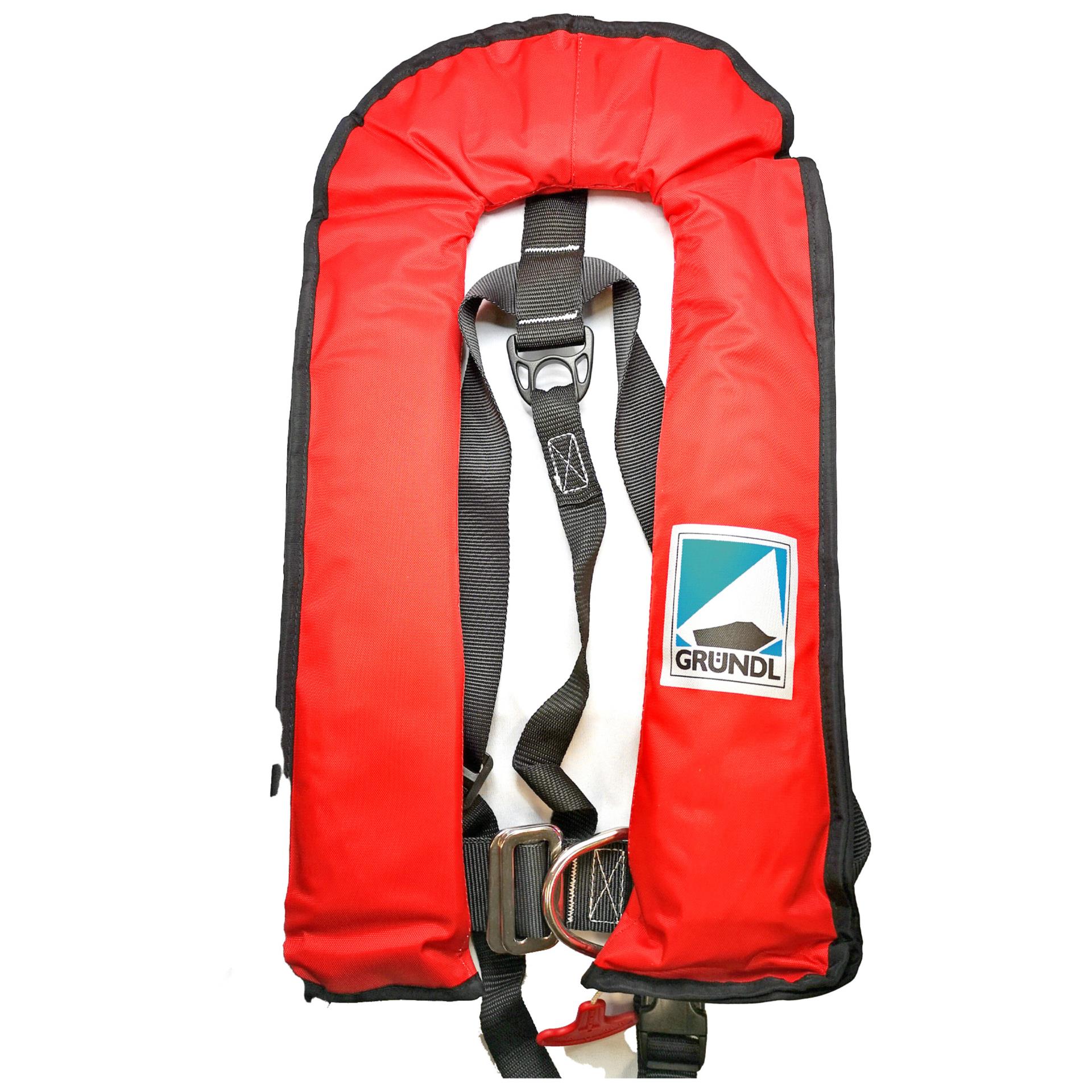 SOSTechnic Gründl Automatik Rettungsweste NAUTIC PRO, rot