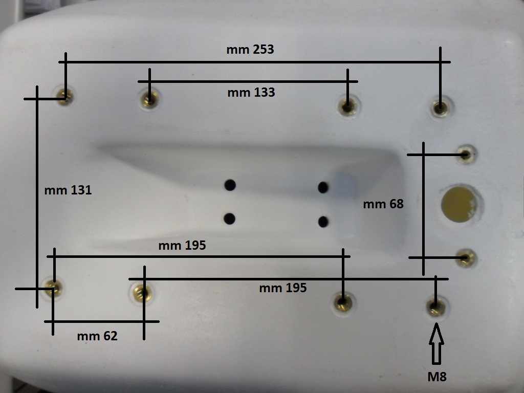 Osculati Bootssitz Polyethylen mit Polster