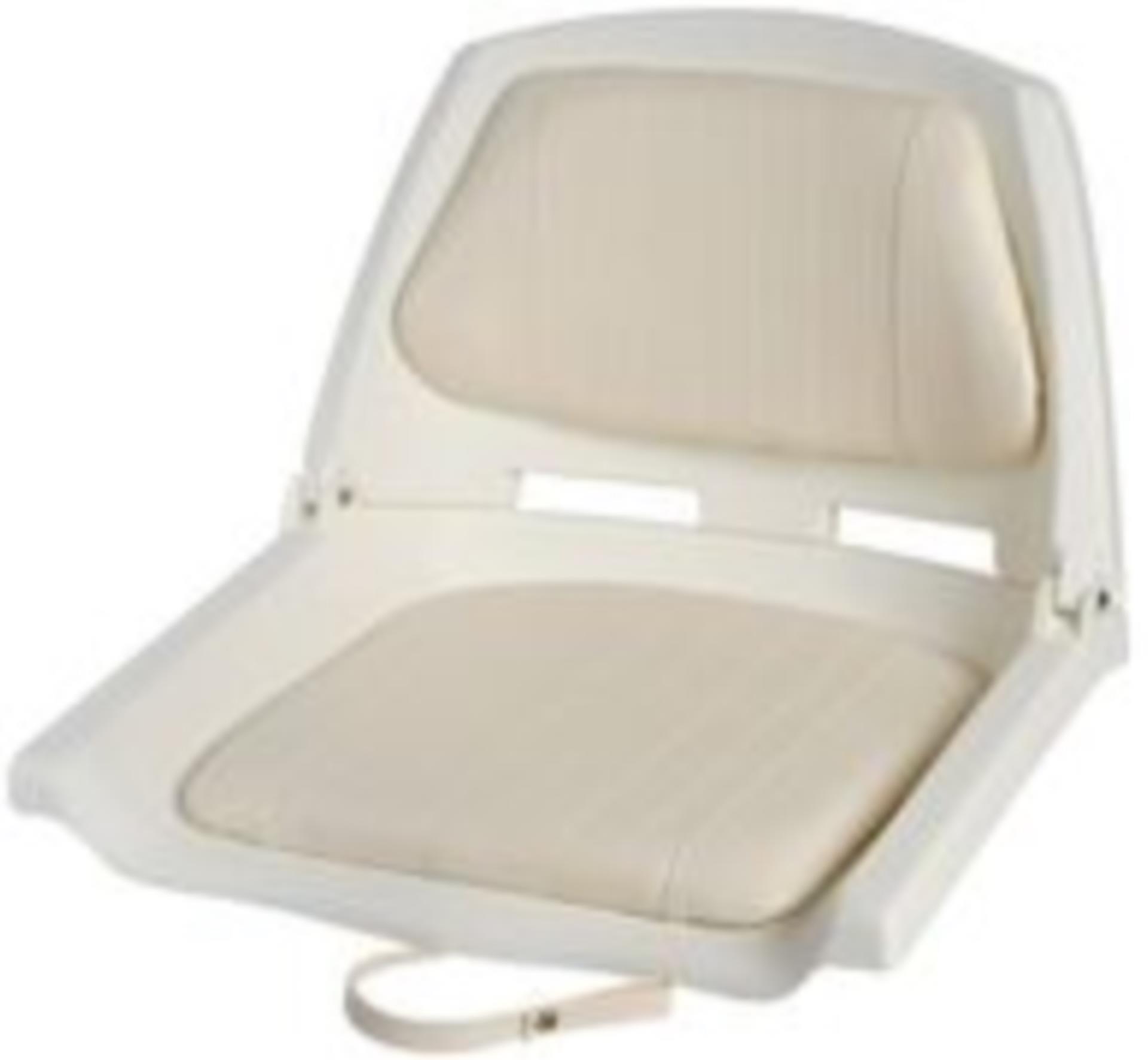 Osculati Klappsitz mit klappbarer Rückenlehne (weiss / weiss), 500 x 430 mm