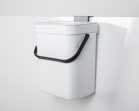 Reimo Mülleimer mit Deckel, 3 Liter (H 20,5 x B 16 x T 12 cm)