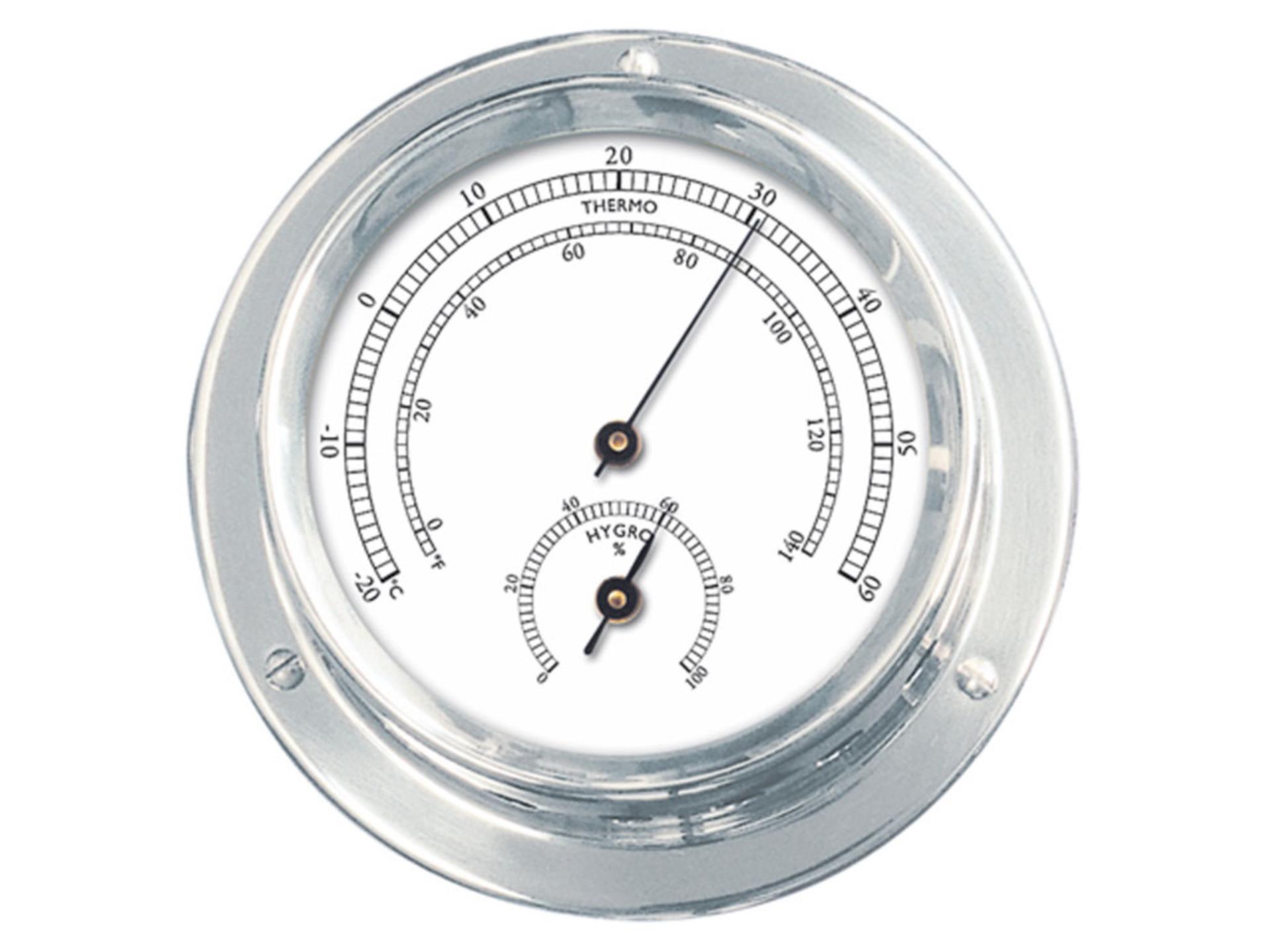 Talamex Thermo-/Hygrometer Serie 110 verchromt