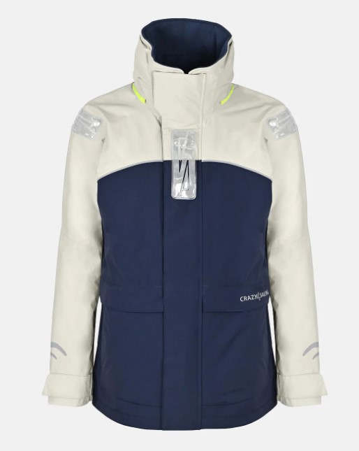 Crazy4Sailing C4S Bergen II, Jacke silver/navy, Extra-Weit, S+