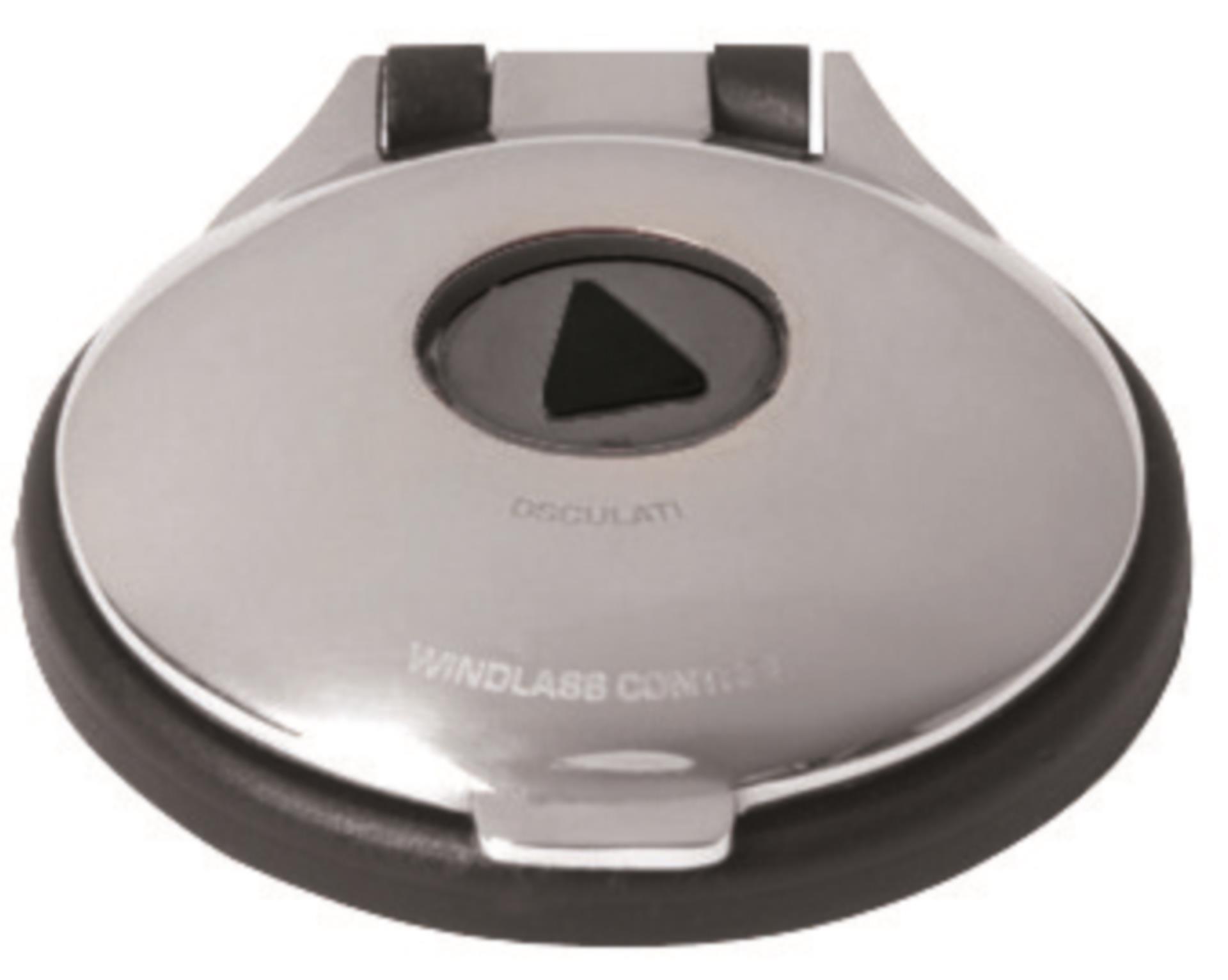 Osculati Ankerwinden Fuss Schalter Edelstahl, 12 V (schwarz)