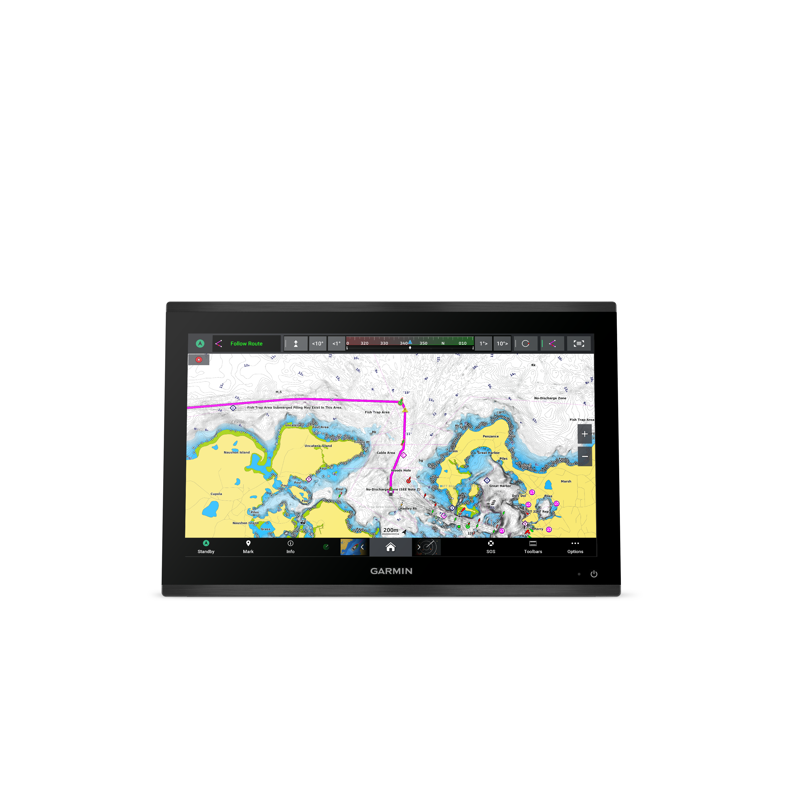 Garmin GPSMAP 9019, Premium-Kartenplotter mit weltweiter Basiskarte