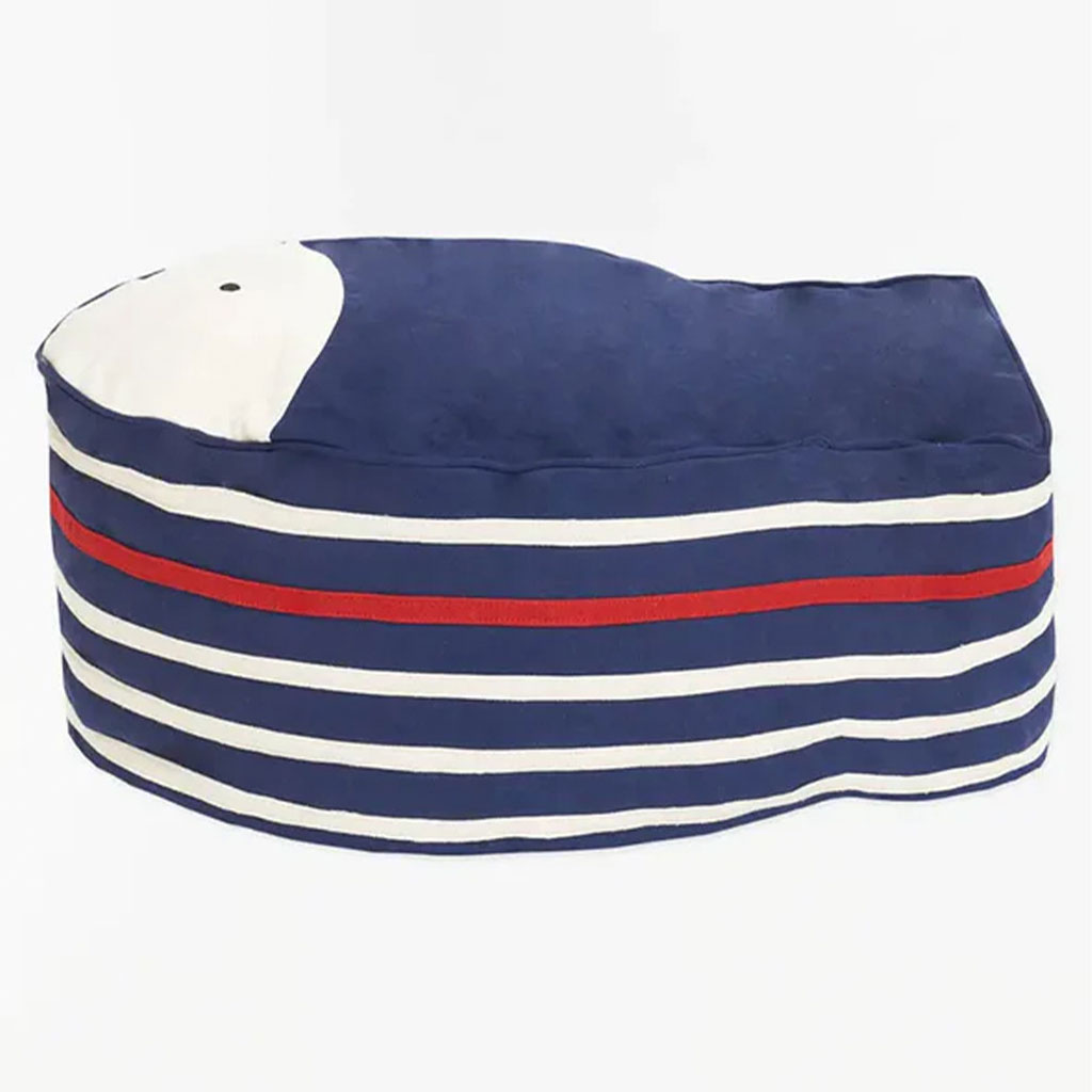 Dekoratives Sitzkissen / Pouf in Fischform, 70 x 40 x 35 cm
