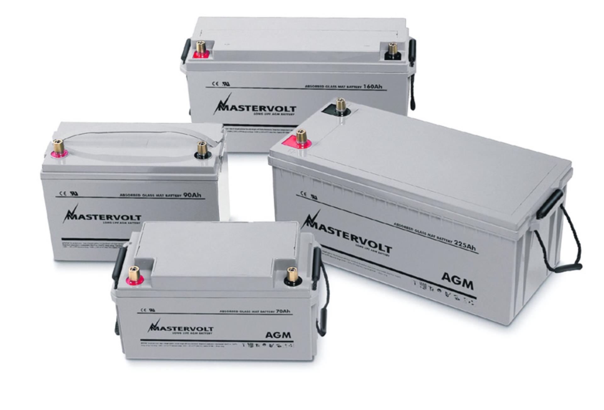 Mastervolt AGM Batterie, 55 Ah (257 x 132 x 200 / 207 mm, 17 kg)