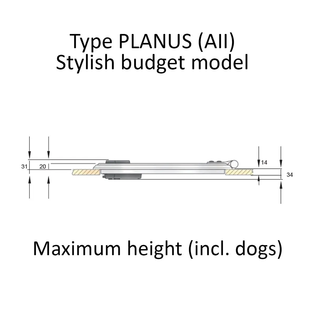 Vetus Planus Luke, 300 x 230 mm