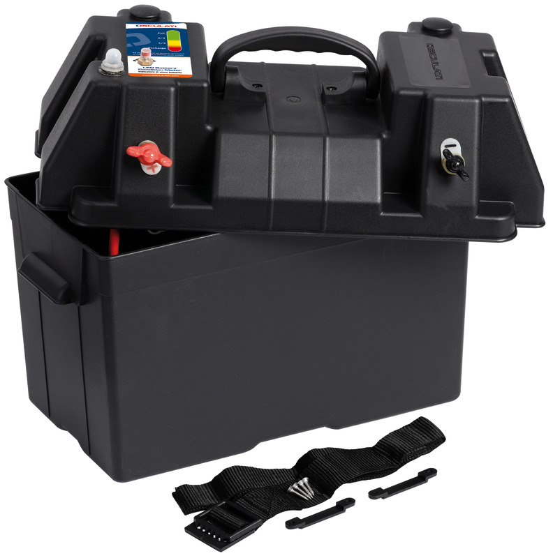 Osculati Batteriebox mit Anschlüssen & USB Ladebuchse