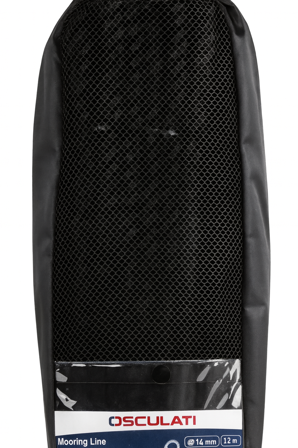 Osculati Festmacher verbleit mit Edelstahl Kausche schwarz, 12 mmØ x 7 Meter