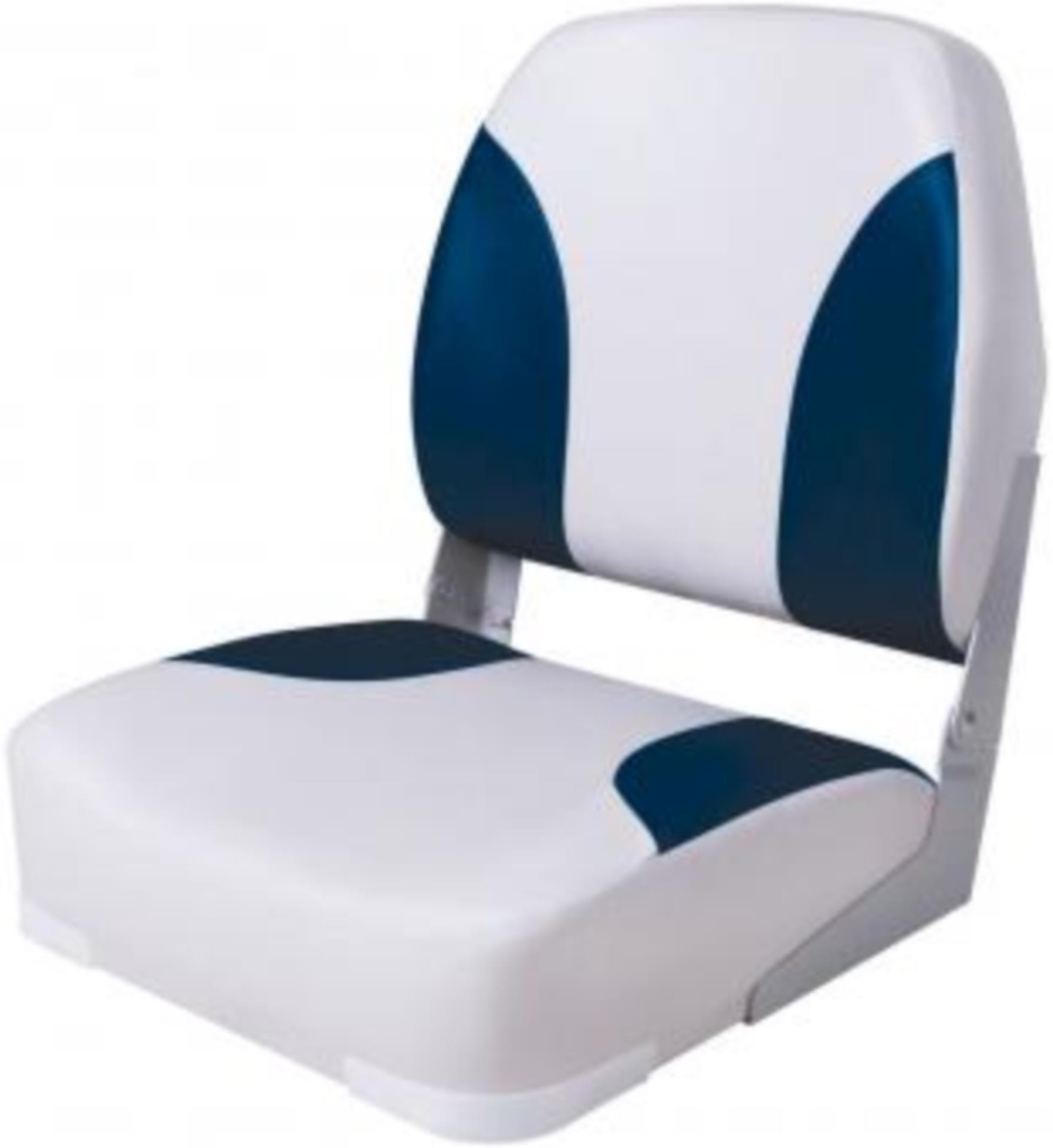 Springfield Marine Gepolsteter Klappsitz, weiß-blau