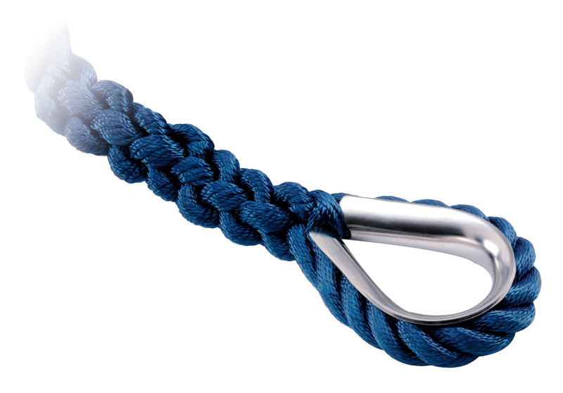 Osculati Festmacher verbleit mit Edelstahl Kausche blau, 12 mmØ x 7 Meter Osculati Festmacher verbleit mit Edelstahl Kausche blau, 12 mmØ x 7 Meter