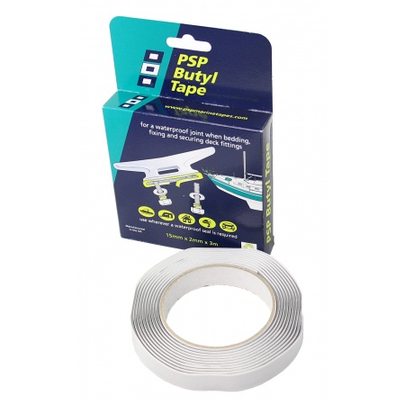 PSP Marine Tapes PSP Dichtungsband für Klampen, grau (15 mm x 3 Meter)