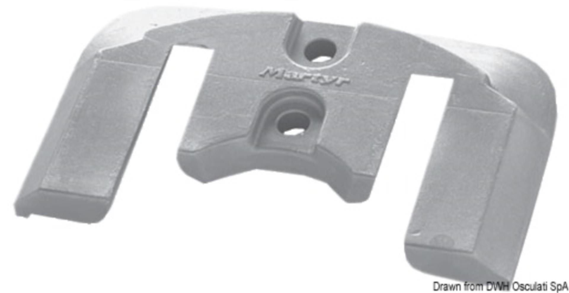 Osculati Plattenanode aus Zink für Mercruiser Bravo