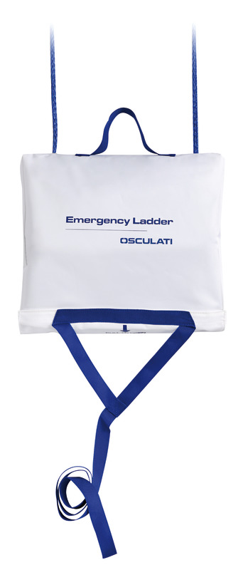 Osculati Rettungsleiter mit Tasche, 4 Stufen (Länge 1140 mm)