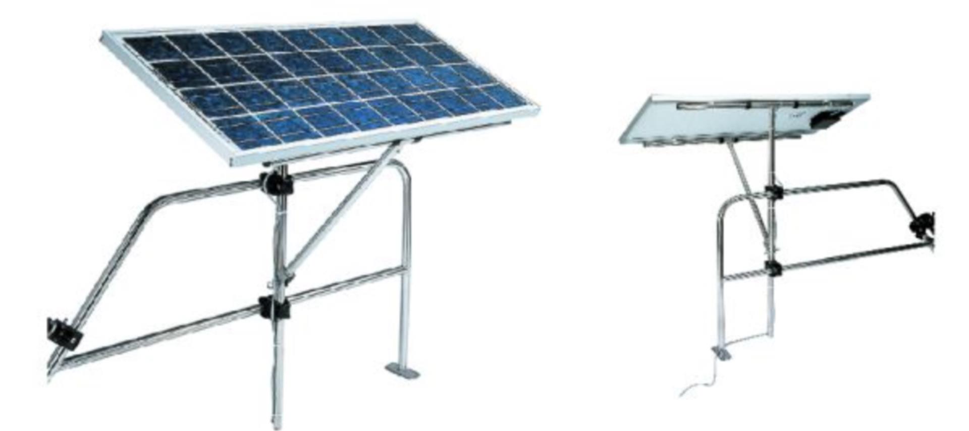 Relingshalterung für Solarplatten, einstellbar