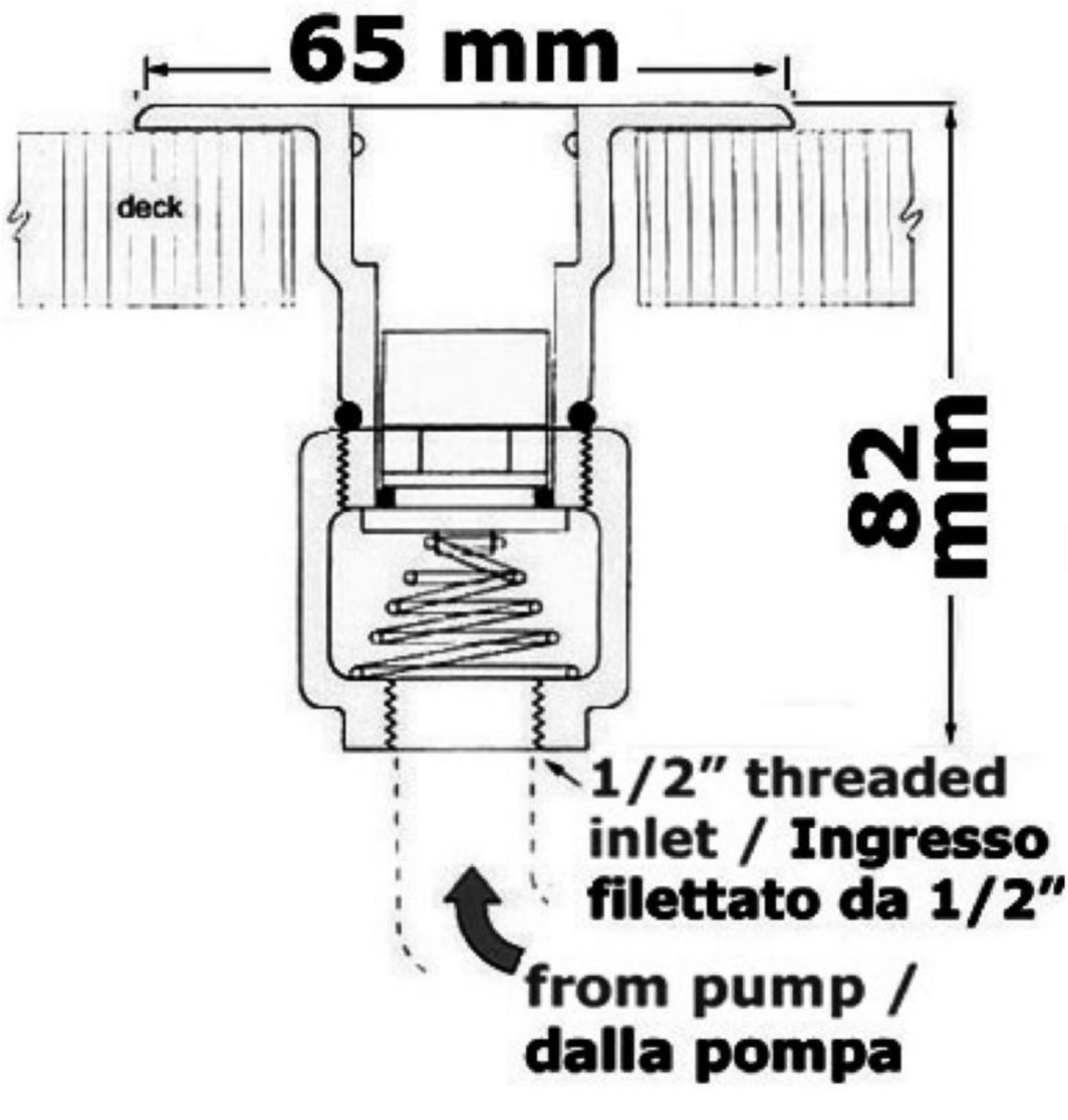 Osculati Bajonettanschluss, gewinkelt Osculati Bajonettanschluss, gewinkelt