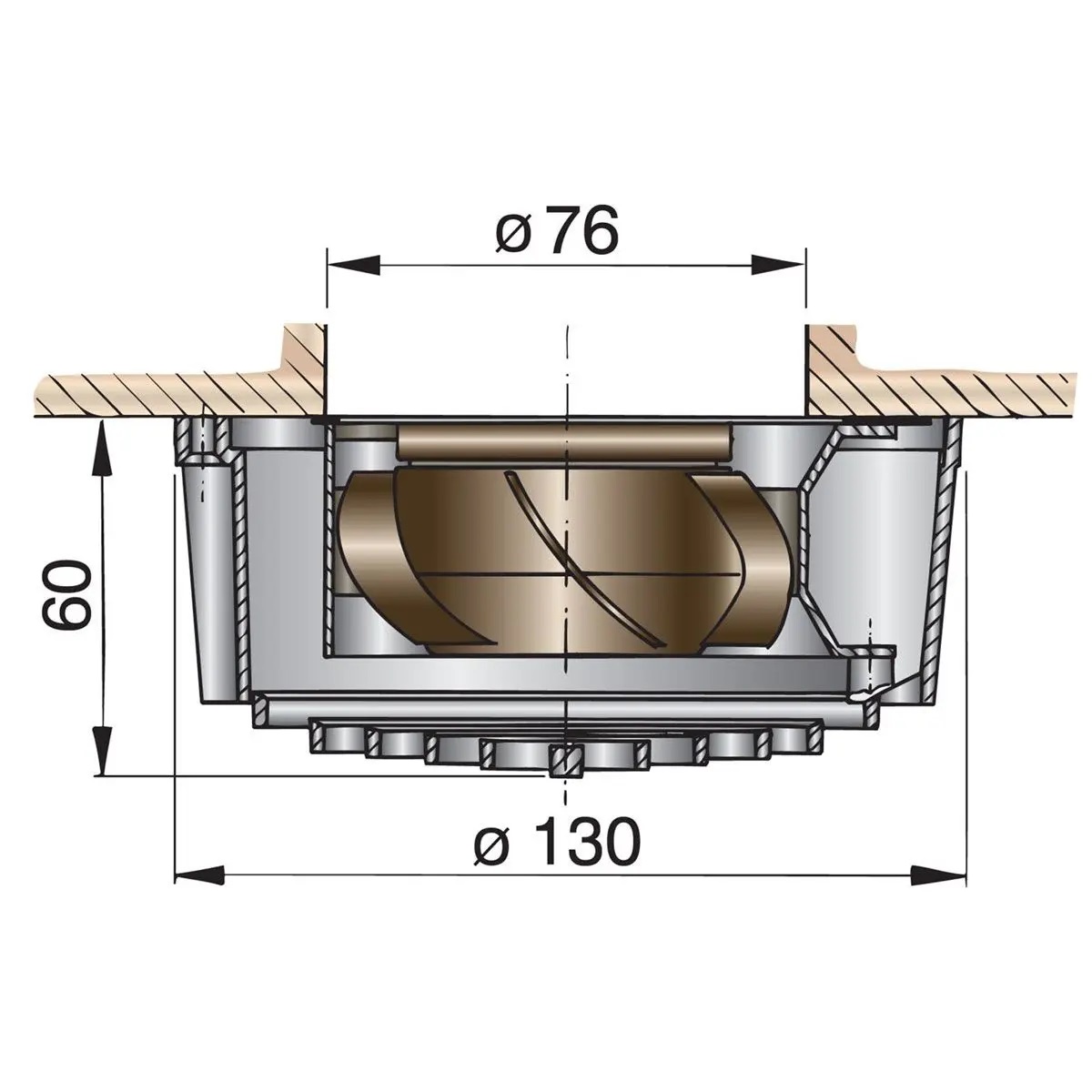 Vetus Elektrischer Lüfter, 24 V  Vetus Elektrischer Lüfter, 24 V