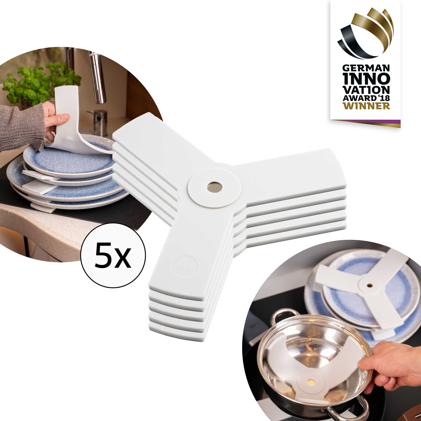 Silwy Magnet-Sandwich-Bundle GREY