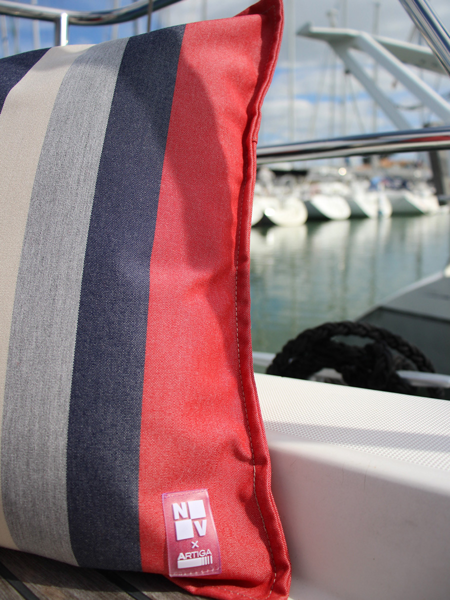 NV Equipment Korfu Quadratisches Kissen, 40 x 40 cm