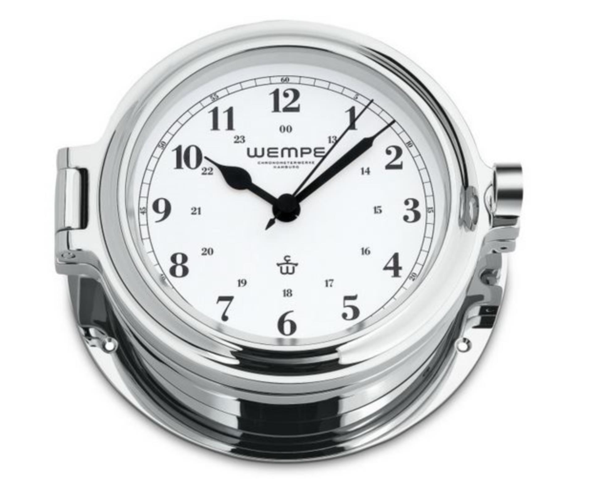 Wempe CUP 2, Bullaugenuhr Chrom (arabisch)