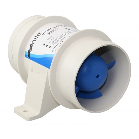 Jabsco Rule In-Line Gebläse 12 V, 100 mmØ