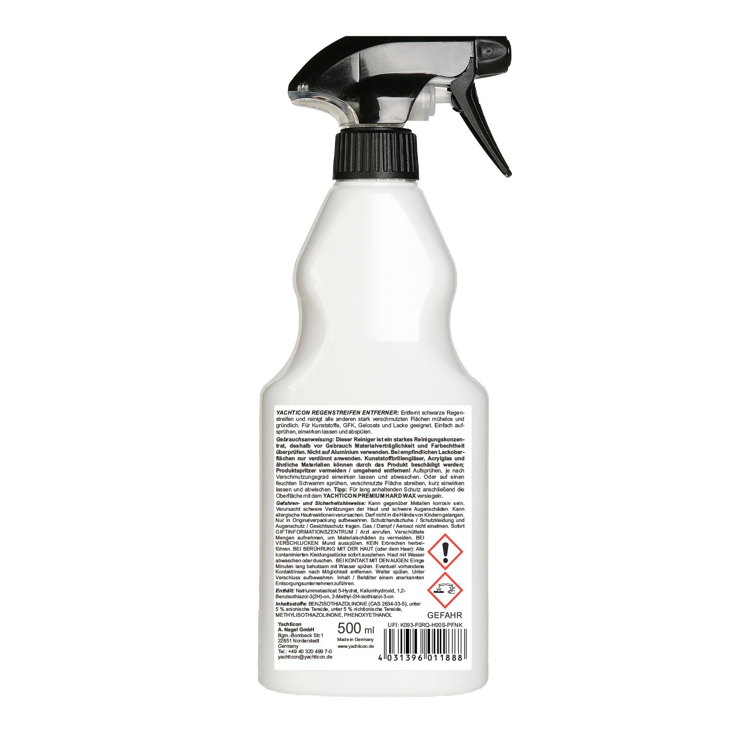 Yachticon Regenstreifen Entferner, 500 ml