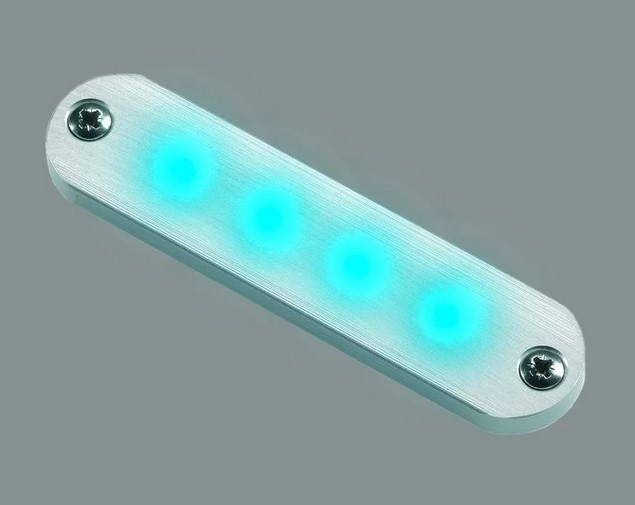 Cabin Denmark Cabin Courtesy 4 blaue LED Gehäuse alu/ titan 11V-16V